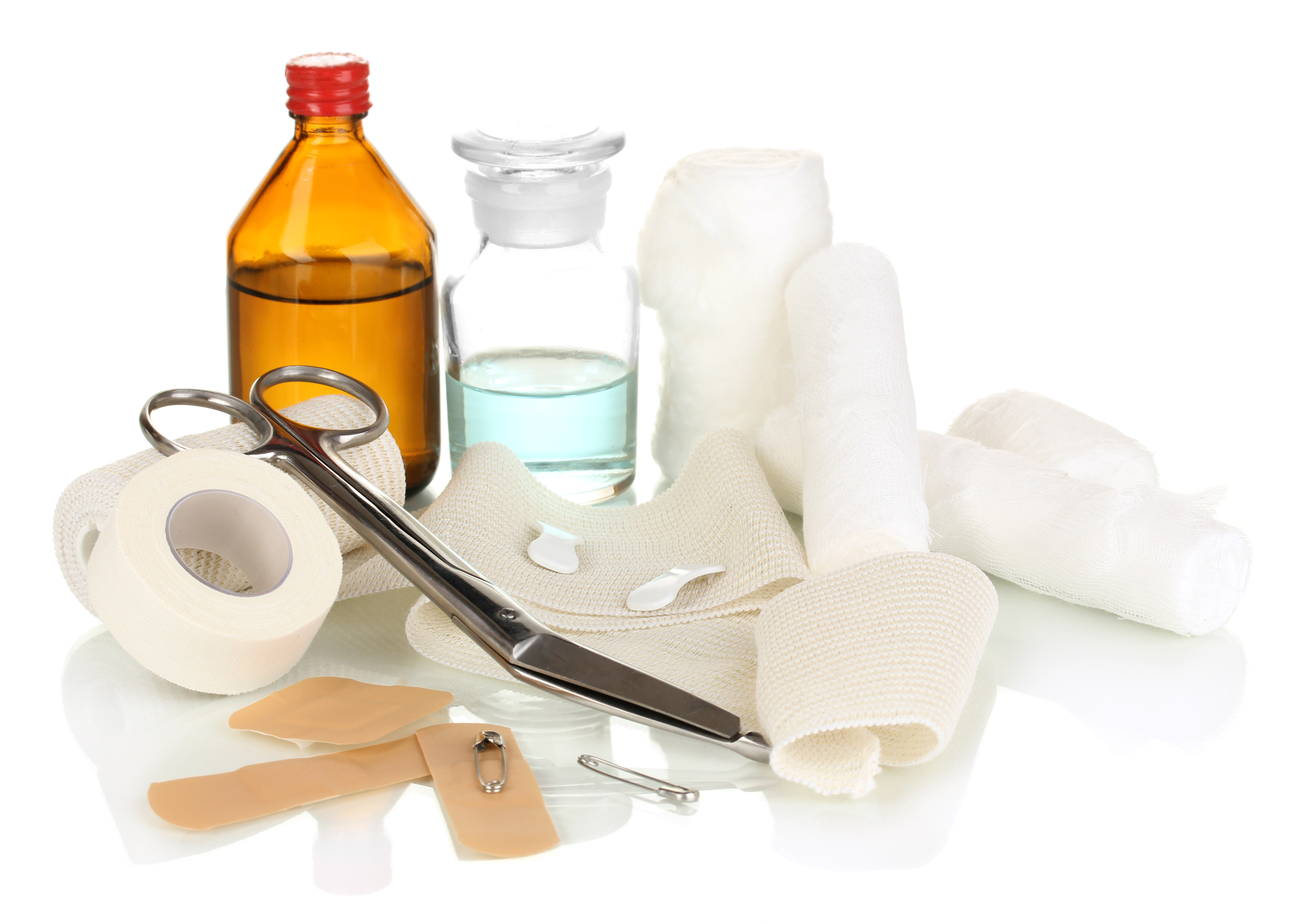 kit primeros auxilios para heridas menores